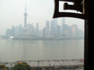 The Pearl Tower dominates the Shanghai skyline